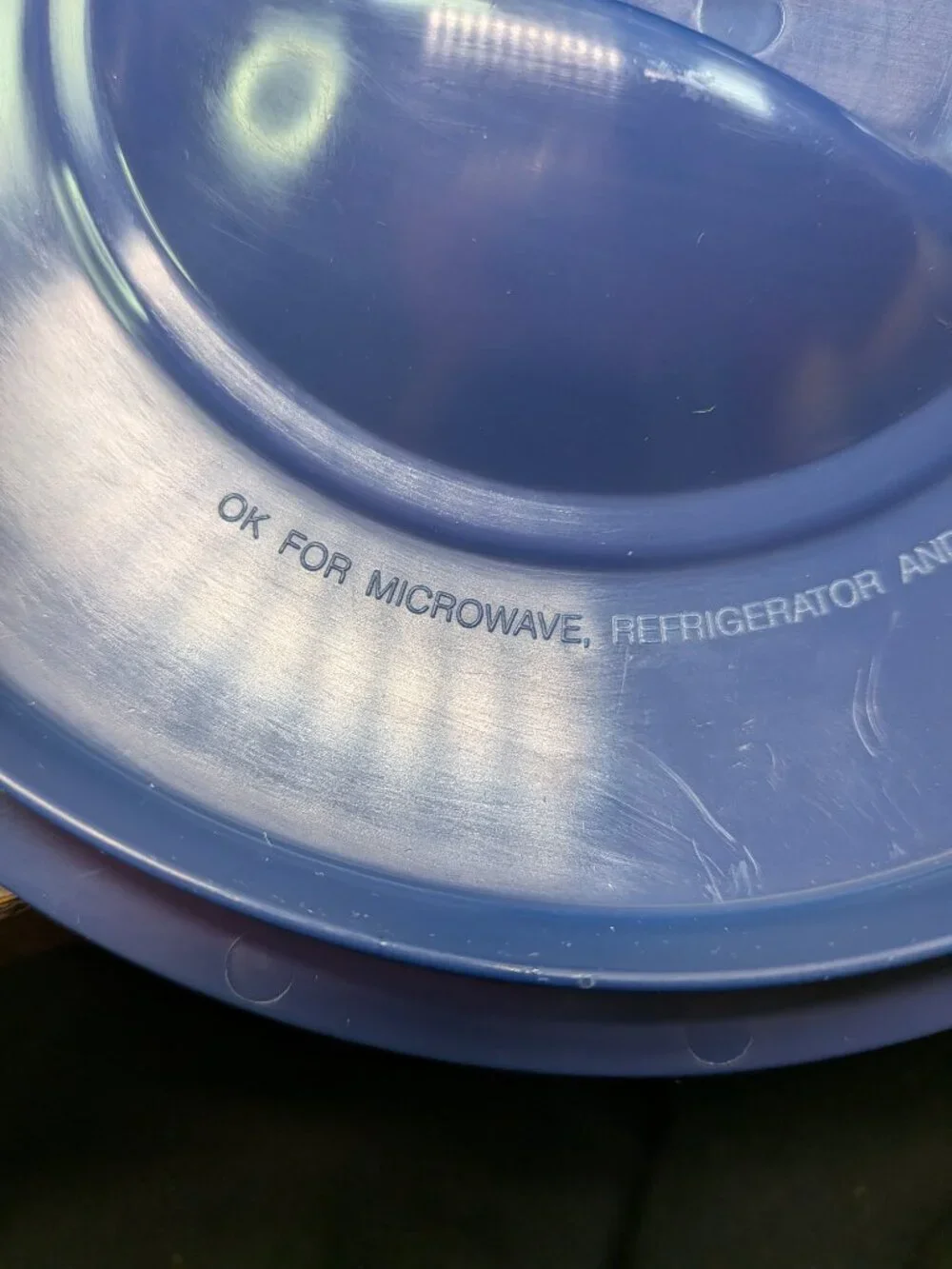 Vintage Blue Pyrex Batter Bowl Measuring Cup Replacement Lid 564MWPC 8 Cup 2 Qt